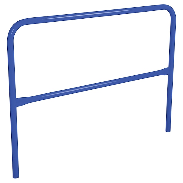 STEEL PIPE SAFETY RAILING 60 IN LENGTH BLUE